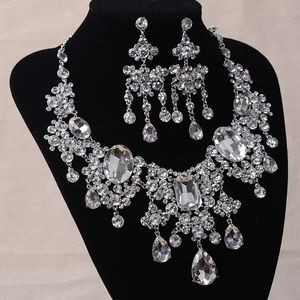 Necklace jewelry wedding bridal crystal set prom